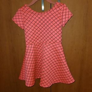 Pinc toddler girl fit and flare dress